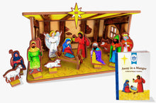 Load image into Gallery viewer, Storytime Toys - Away in a Manager Children's Nativity Book and Playset