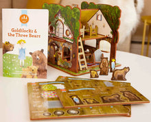 Load image into Gallery viewer, Storytime Toys - Goldilocks and The Three Bears Book and Play Set
