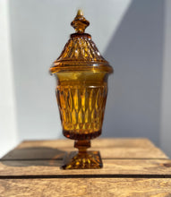 Load image into Gallery viewer, Amber Apothecary Jar with Lid
