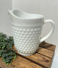 Load image into Gallery viewer, Hobnail Milk Glass Pitcher
