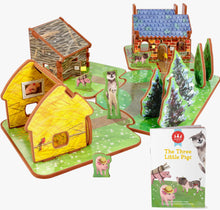 Load image into Gallery viewer, Storytime Toys - The Three Little Pigs Book and Play Set
